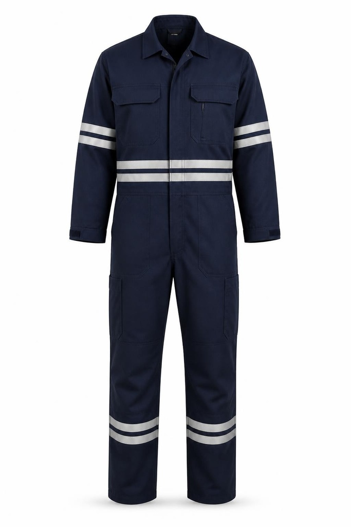 [PRO320GSM-ORG-L] Safeguard PRO 320gsm Fire Retardant Coverall with Double Reflective Tape (Orange, Large)