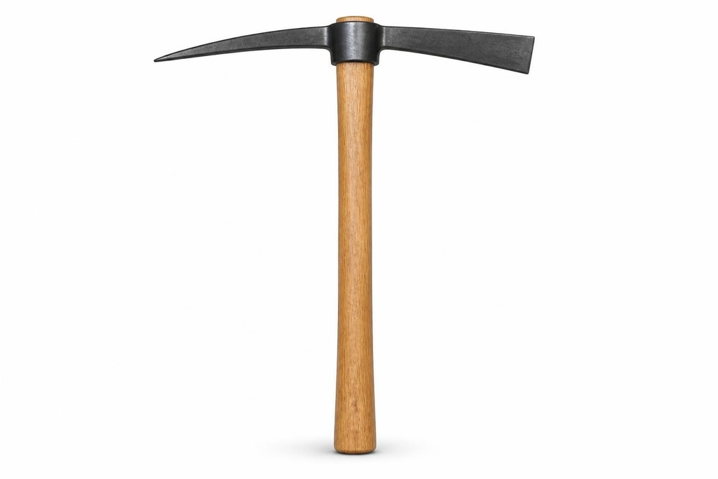 [BLD-GEN-0225] PICKAXE WITH WOOD HANDLE